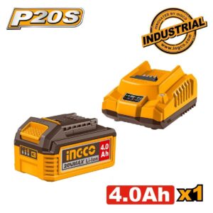 Μπαταρία 20V 4.0Ah Li-ion+ Φορτιστής 2.0Ah  Ingco FBCPK1012E