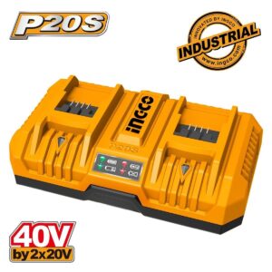 Ταχυφορτιστής 2 Θέσεων 20V Ingco FCLI2082