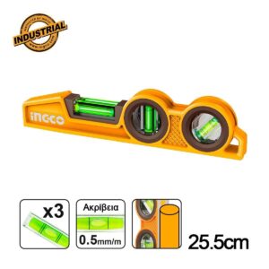 Αλφάδι Κτιστών Βαρέος Τύπου 22.5cm Ingco HBSL98030