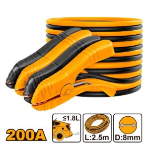 Καλώδια μπαταριών 200Α ingco HBTCP2001