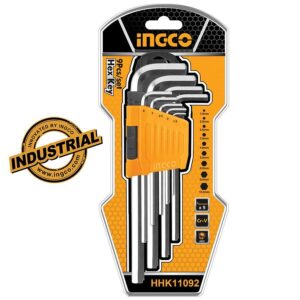 Αλλεν σετ Industrial HHK11092 INGCO 9ΤΕΜ