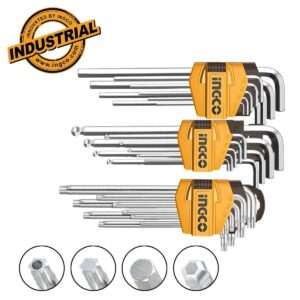 Κλειδιά Άλλεν+Μπίλλιας+Torx Σετ 27 τεμ. Ingco HHKSET0271