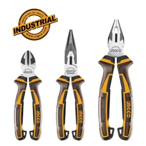 Σετ Πένσα 20cm - Πλαγιοκόπτης 16cm- Μυτοτσίμπιδο 16cm HKPS28318 INGCO