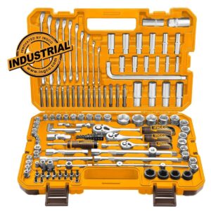 Εργαλεία Χειρός και Καρυδάκια 1/4"-1/2"-3/8 Σετ 139τεμ. HKTHP21391 Ingco