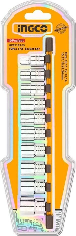 Καρυδάκια 1/2" Σετ 10 τεμ. HKTS12103 Ingco - Image 2