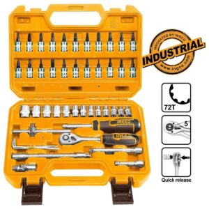 Καρυδάκια 1/4" Σετ 46 τεμ. Ingco HKTS14462