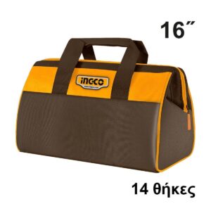 Εργαλειοθήκη Τσάντα 41x29x21cm 16" Ingco HTBG281628