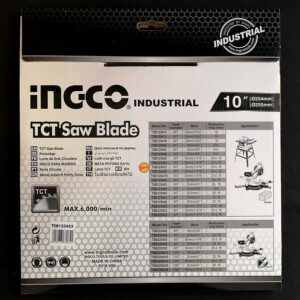 Δίσκος Κοπής Ξύλου 254x30 Z60 Ingco TSB125423 - Image 4