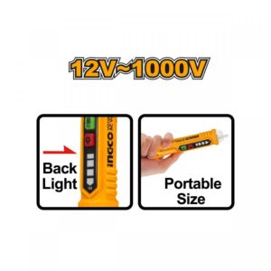 Ανέπαφο Δοκιμαστικό Τάσης Ingco 12-1000V VD100026 - Image 3