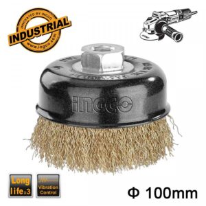 Συρματόβουρτσα Tροχού Καμπάνα 100mm Ingco WB11005