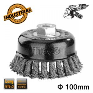 Συρματόβουρτσα Tροχού Καμπάνα 100mm Ingco WB21005