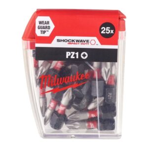 Σετ Μύτες Shockwave Pz1x25mm 25τμχ Milwaukee Impact Duty 4932430861