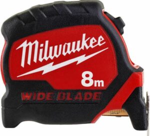 Μέτρο 8m x 33mm Premium με Αυτόματη Επαναφορά Milwaukee 4932471816