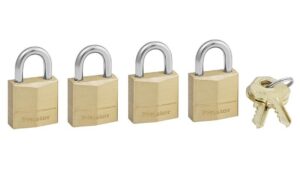 Λουκέτο Πέταλο με Ίδιο Κλειδί 20mm 4τμχ Masterlock 120EURQNOP