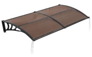 Στέγαστρο Εξωτερικό Π198.7xΒ96.52cm Καφέ-Μαύρο Vevor GDSZYP4080YC4BXI6001V0 - Image 1
