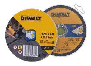 Δίσκος Κοπής Σιδήρου - Inox 125mm x 1mm 10 τεμ. Dewalt DT3507-QZ - Image 3
