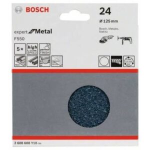 Φύλλα Έκκεντρου 125mm 5τεμ.P24 Best for Metal Expert Bosch 2608608Y10 - Image 1