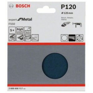 Φύλλα Έκκεντρου 125mm 5τεμ. P120 Expert for Metal Bosch 2608608Y17