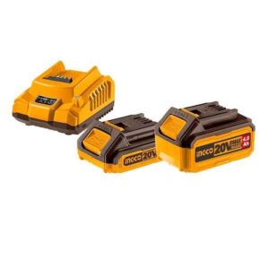 Σετ Γωνιακός Τροχός & Δραπανοκατσάβιδο Brushless 20V με 2 Μπαταρίες 4Ah-2Ah και Θήκη Ingco CKLI20273E - Image 3