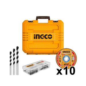 Σετ Γωνιακός Τροχός & Δραπανοκατσάβιδο Brushless 20V με 2 Μπαταρίες 4Ah-2Ah και Θήκη Ingco CKLI20273E - Image 5