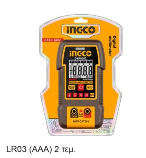 Ψηφιακό Πολύμετρο 600V True RMS με Μέτρηση AC/DC/ Αντίστασης/ NCV Ingco DM16003 - Image 3