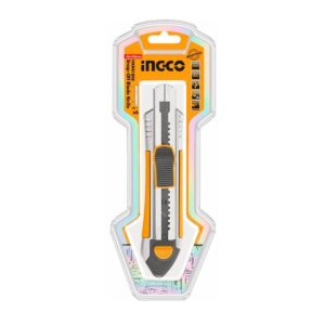 Μαχαίρι Φαλτσέτα Βαριάς Χρήσης Με 6 Λάμες 18mm Ingco HKNS1808 - Image 3